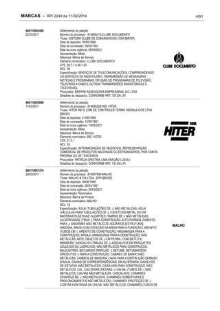RPI - Marcas 2249 "Vervs Consultoria" 