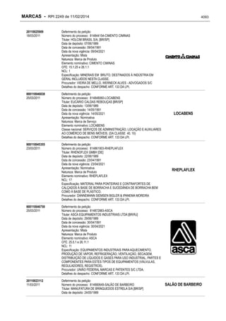 RPI - Marcas 2249 "Vervs Consultoria" 