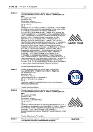 RPI - Marcas 2249 "Vervs Consultoria" 