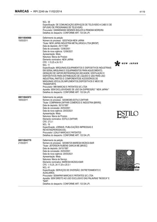 RPI - Marcas 2249 "Vervs Consultoria" 