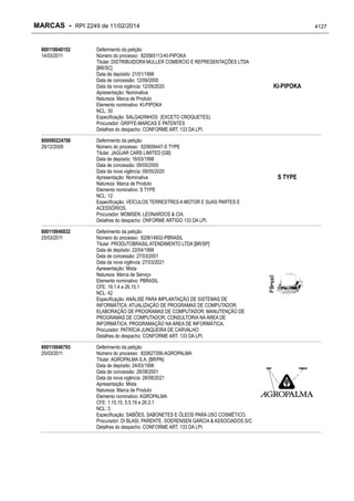 RPI - Marcas 2249 "Vervs Consultoria" 