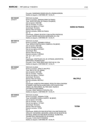 RPI - Marcas 2249 "Vervs Consultoria" 