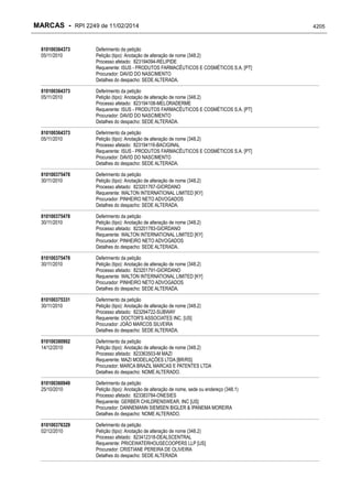RPI - Marcas 2249 "Vervs Consultoria" 