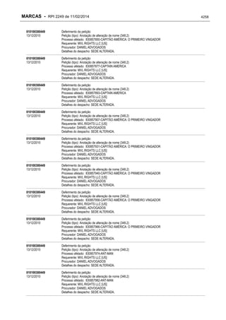 RPI - Marcas 2249 "Vervs Consultoria" 