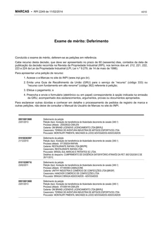 RPI - Marcas 2249 "Vervs Consultoria" 