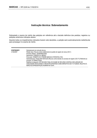 RPI - Marcas 2249 "Vervs Consultoria" 