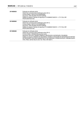 RPI - Marcas 2249 "Vervs Consultoria" 