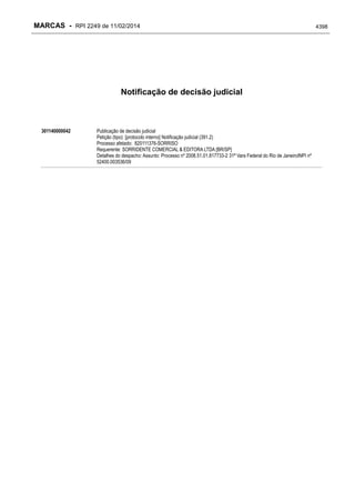 RPI - Marcas 2249 "Vervs Consultoria" 