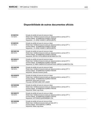 RPI - Marcas 2249 "Vervs Consultoria" 