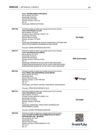 RPI - Marcas 2249 "Vervs Consultoria" 