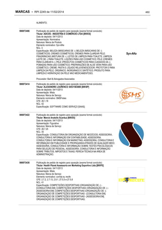 RPI - Marcas 2249 "Vervs Consultoria" 