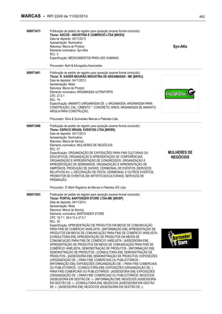 RPI - Marcas 2249 "Vervs Consultoria" 