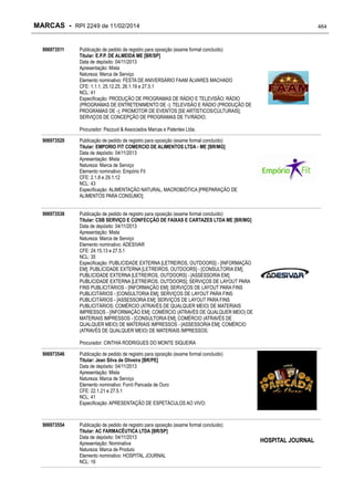 RPI - Marcas 2249 "Vervs Consultoria" 