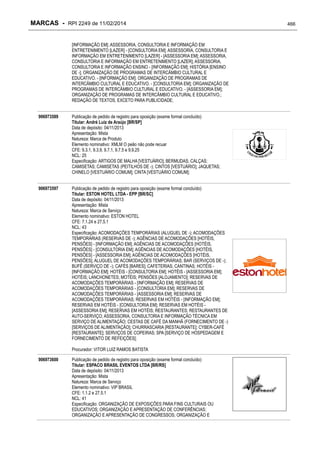 RPI - Marcas 2249 "Vervs Consultoria" 