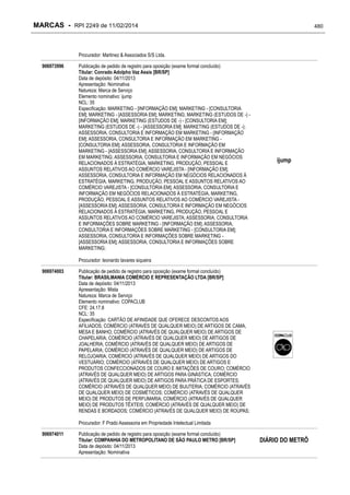 RPI - Marcas 2249 "Vervs Consultoria" 