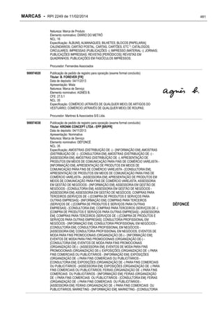 RPI - Marcas 2249 "Vervs Consultoria" 