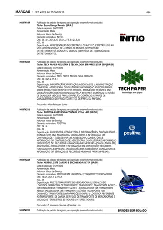 RPI - Marcas 2249 "Vervs Consultoria" 