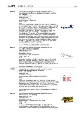 RPI - Marcas 2249 "Vervs Consultoria" 