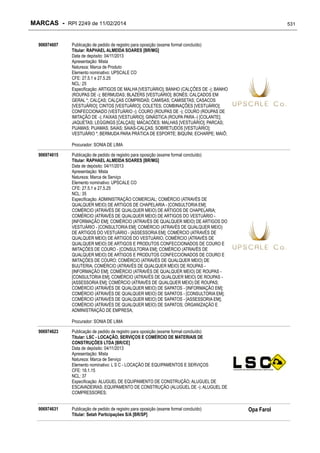 RPI - Marcas 2249 "Vervs Consultoria" 