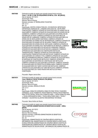 RPI - Marcas 2249 "Vervs Consultoria" 
