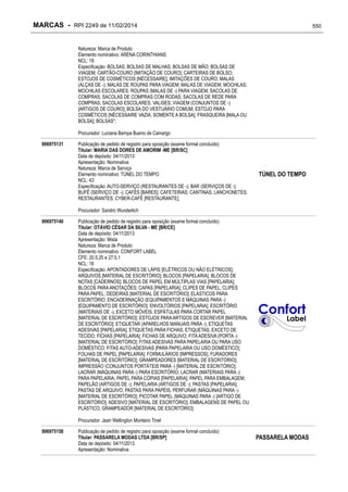 RPI - Marcas 2249 "Vervs Consultoria" 