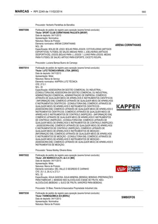 RPI - Marcas 2249 "Vervs Consultoria" 