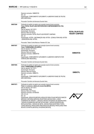 RPI - Marcas 2249 "Vervs Consultoria" 