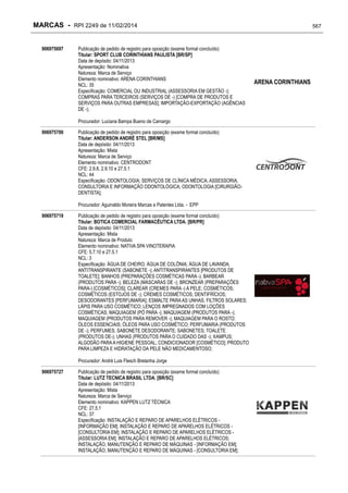 RPI - Marcas 2249 "Vervs Consultoria" 