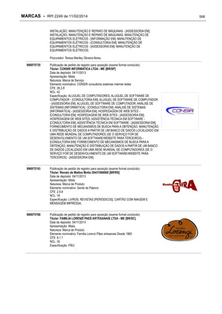 RPI - Marcas 2249 "Vervs Consultoria" 