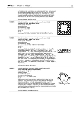 RPI - Marcas 2249 "Vervs Consultoria" 