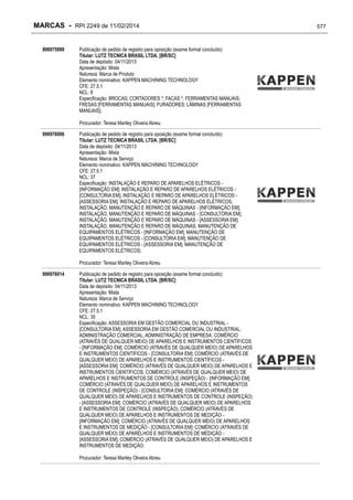 RPI - Marcas 2249 "Vervs Consultoria" 