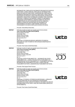 RPI - Marcas 2249 "Vervs Consultoria" 
