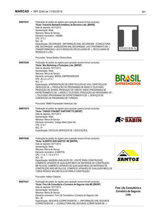 RPI - Marcas 2249 "Vervs Consultoria" 