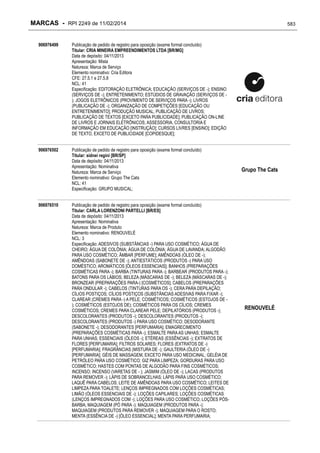 RPI - Marcas 2249 "Vervs Consultoria" 