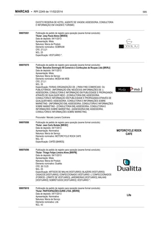 RPI - Marcas 2249 "Vervs Consultoria" 