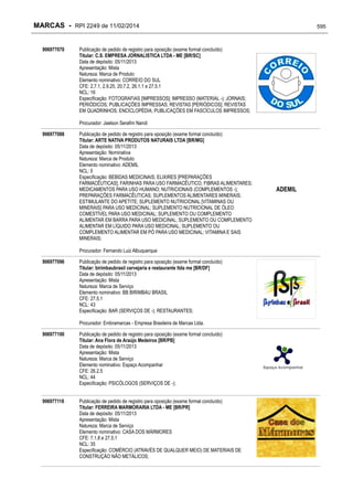 RPI - Marcas 2249 "Vervs Consultoria" 