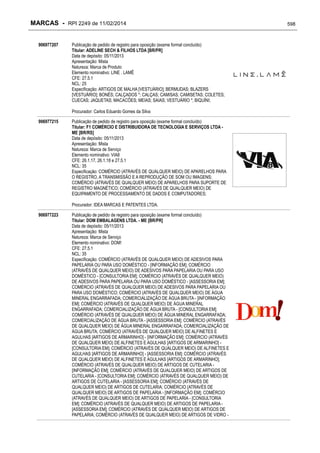 RPI - Marcas 2249 "Vervs Consultoria" 