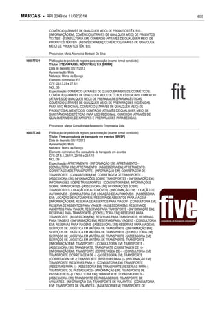 RPI - Marcas 2249 "Vervs Consultoria" 