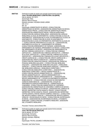 RPI - Marcas 2249 "Vervs Consultoria" 