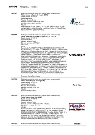 RPI - Marcas 2249 "Vervs Consultoria" 