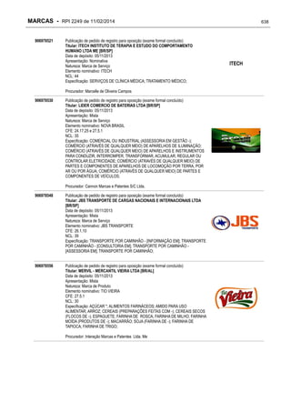 RPI - Marcas 2249 "Vervs Consultoria" 