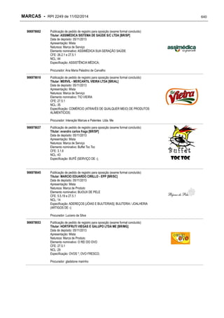 RPI - Marcas 2249 "Vervs Consultoria" 