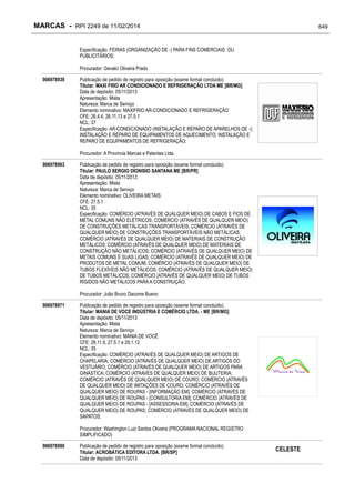 RPI - Marcas 2249 "Vervs Consultoria" 
