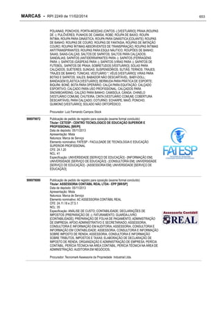 RPI - Marcas 2249 "Vervs Consultoria" 