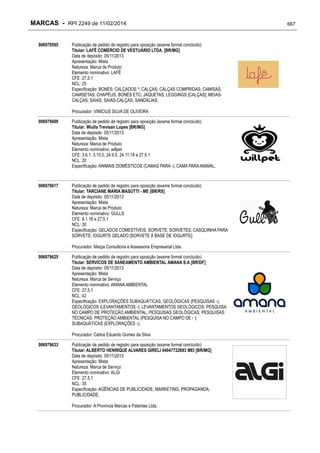 RPI - Marcas 2249 "Vervs Consultoria" 