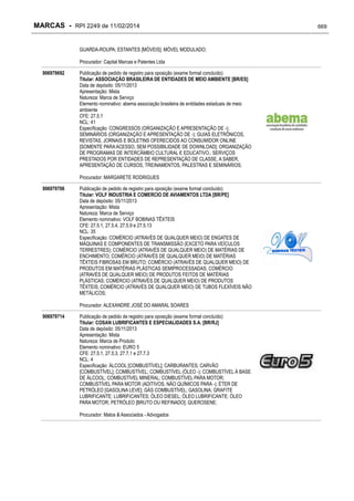 RPI - Marcas 2249 "Vervs Consultoria" 
