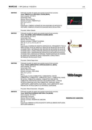 RPI - Marcas 2249 "Vervs Consultoria" 