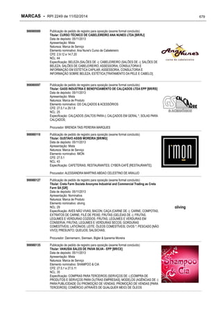 RPI - Marcas 2249 "Vervs Consultoria" 