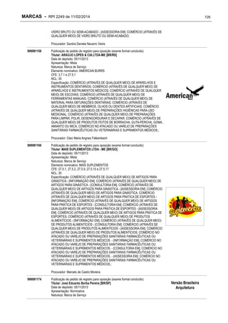 RPI - Marcas 2249 "Vervs Consultoria" 