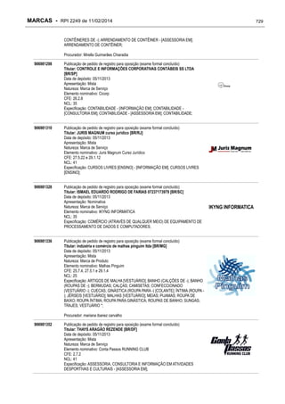 RPI - Marcas 2249 "Vervs Consultoria" 